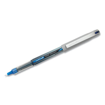 uni-ball® Vision Roller Ball Pen, Stick, Micro 0.5 Mm, Blue Ink, Black-blue Barrel, 12-pack freeshipping - TVN Wholesale